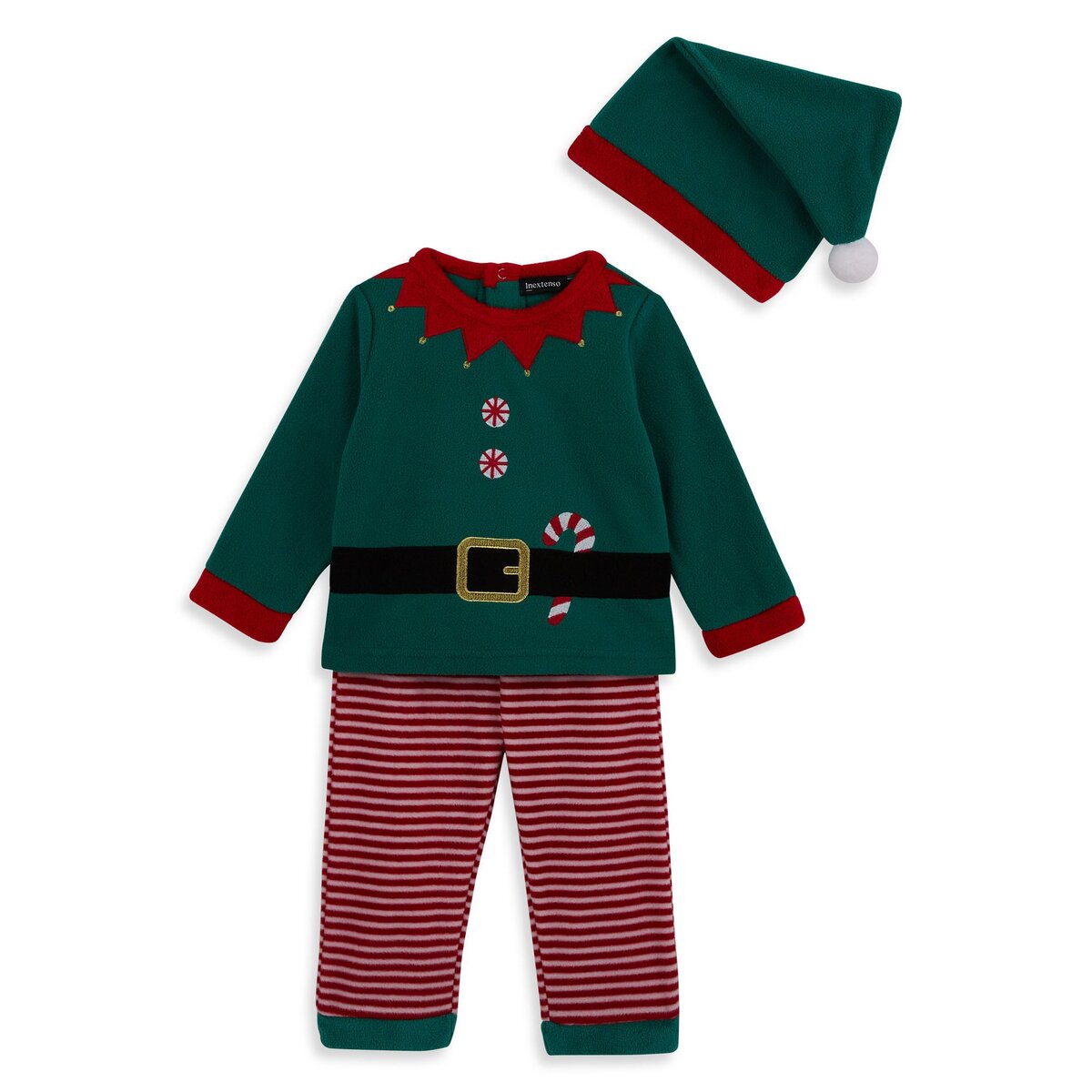 Pyjama lutin vert Noël garçon