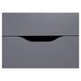 Voir la diapositive 6 : Commode meuble de rangement 2 portes 4 tiroirs  FALONE