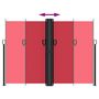 Voir la diapositive 5 : VIDAXL Auvent lateral retractable rouge 180x1200 cm