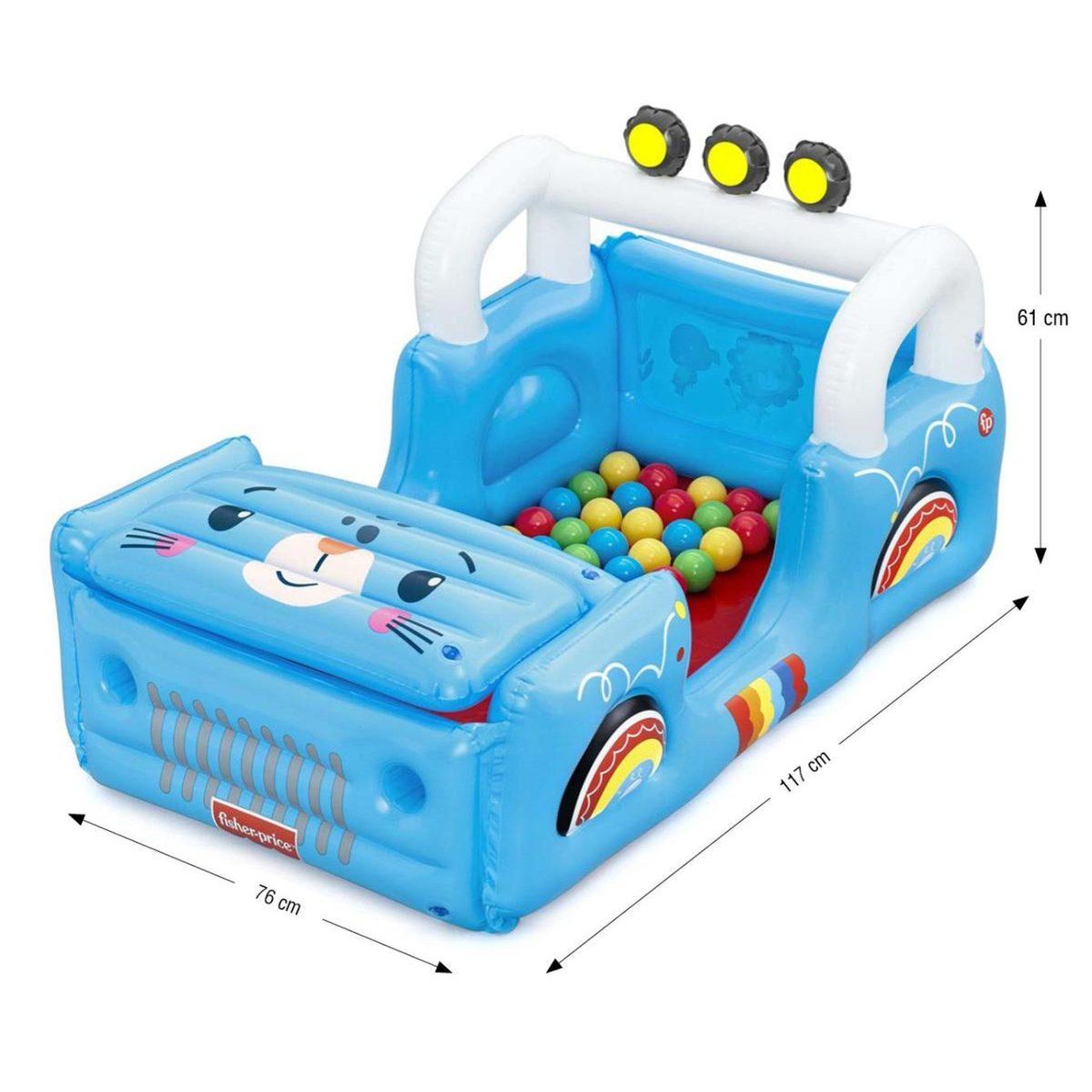 Voir la diapositive 5 : BESTWAY Aire de jeux à balles  93577 fisher-price smilin' safari 1.17m x 76cm x 61cm