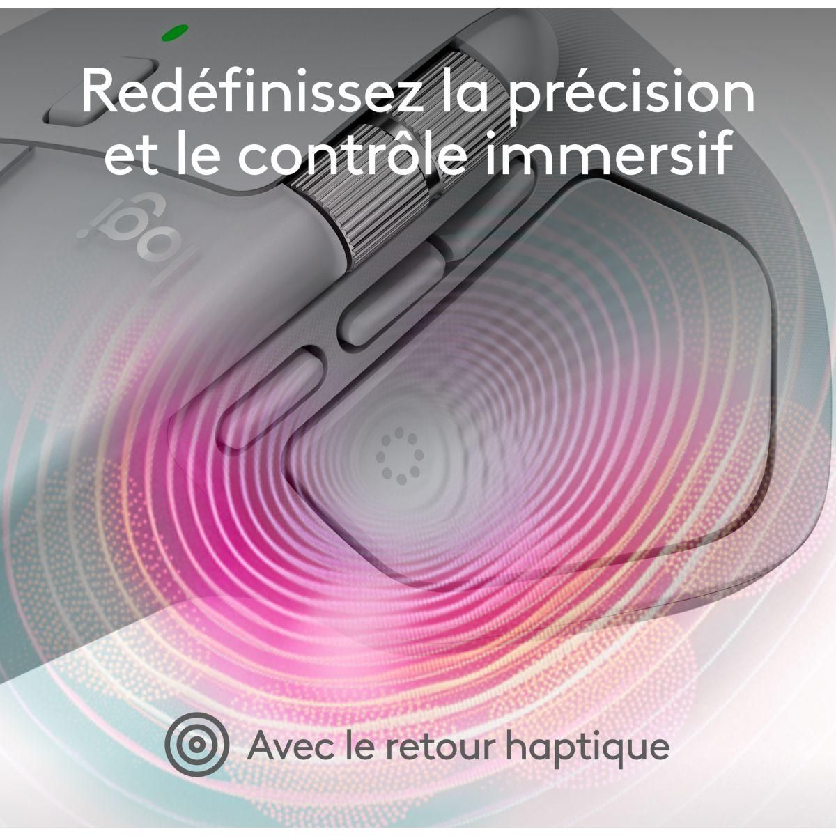 Logitech Souris sans fil rechargeable MX Master 4 Off White