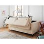 Voir la diapositive 2 : LISA DESIGN Owen - canapé 3 places convertible express couchage quotidien 140 cm matelas 12 cm en velours côtelé