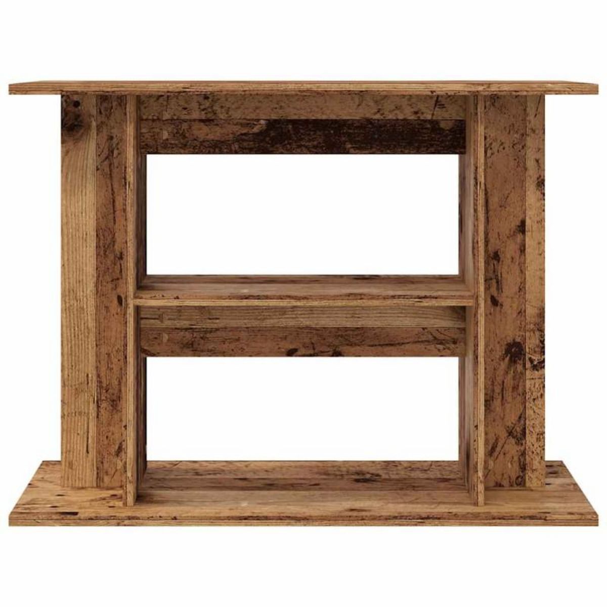 VIDAXL Support d aquarium vieux bois 80x35x60 cm bois d ingénierie