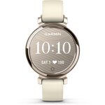 GARMIN Tracker d'activité Lily 2 Cream Gold bracelet blanc coco