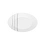 Voir la diapositive 2 : SECRET DE GOURMET Lot de 6 Assiettes à Dessert  Lignes  19cm Blanc