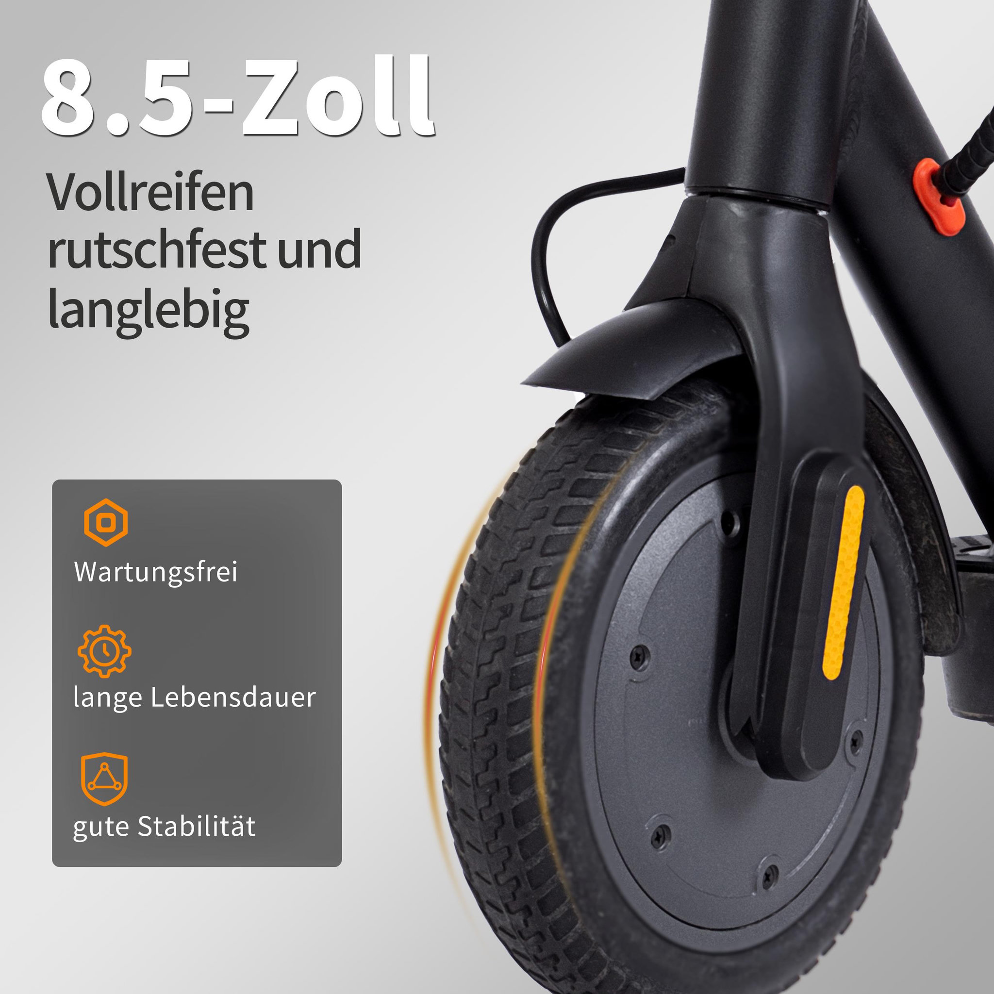 Voir la diapositive 6 : LEAWIN Trottinette électrique leawin e9, vitesse maximale 20 km/h, pneus pleins 8,5 , pliable
