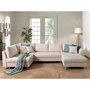 Voir la diapositive 2 : LISA DESIGN Rune - canapé panoramique avec pouf d'appoint - 7 places - style scandinave - gauche