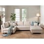 Voir la diapositive 2 : LISA DESIGN Rune - canapé panoramique avec pouf d'appoint - 7 places - style scandinave - gauche