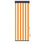 Voir la diapositive 2 : VIDAXL Store roulant d'exterieur 60x250 cm Blanc et orange