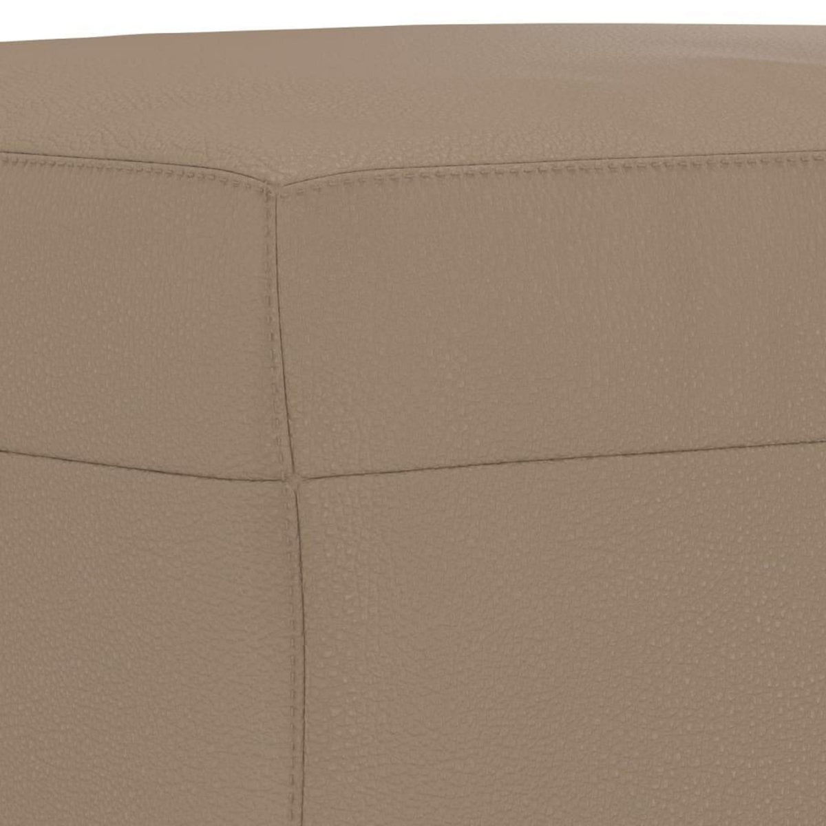 VIDAXL Repose-pied Cappuccino 60x50x41 cm Similicuir