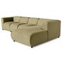 Voir la diapositive 2 : LISA DESIGN Suaro - canapé modulable d'angle droit 5 places en tissu texturé