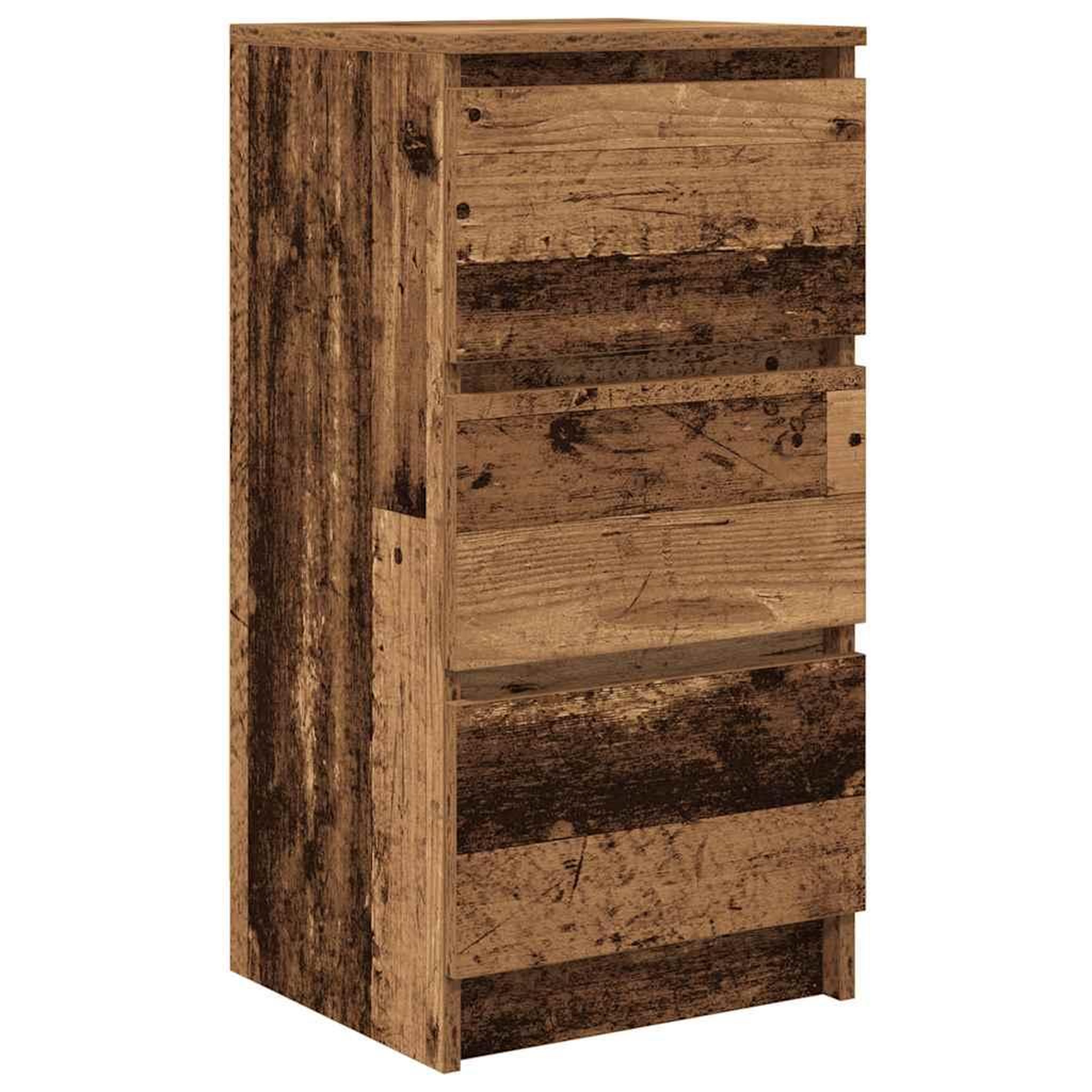 Voir la diapositive 2 : VIDAXL Buffet vieux bois 37,5x35x76 cm bois d'ingenierie