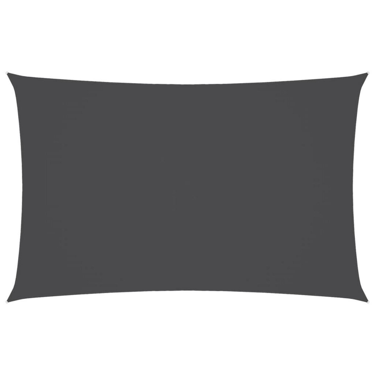 VIDAXL Voile de parasol tissu oxford rectangulaire 2,5x5 m anthracite