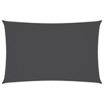 VIDAXL Voile de parasol tissu oxford rectangulaire 2,5x5 m anthracite