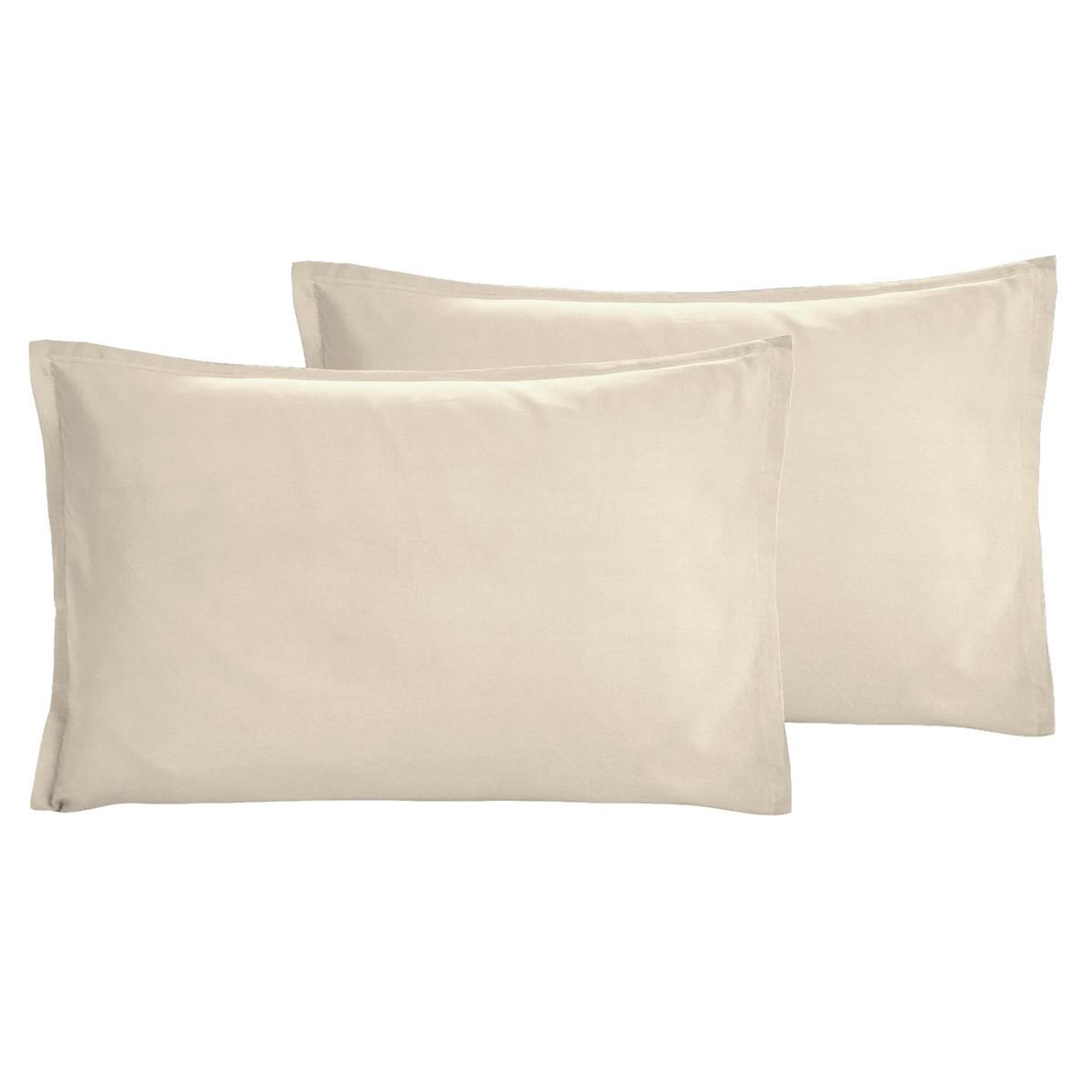 Voir la diapositive 1 : Sensei Maison Lot de 2 taies d'oreiller en percale lavée HOME WASHED