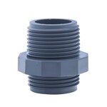 RAIN Raccord droit pvc mâle/mâle 1