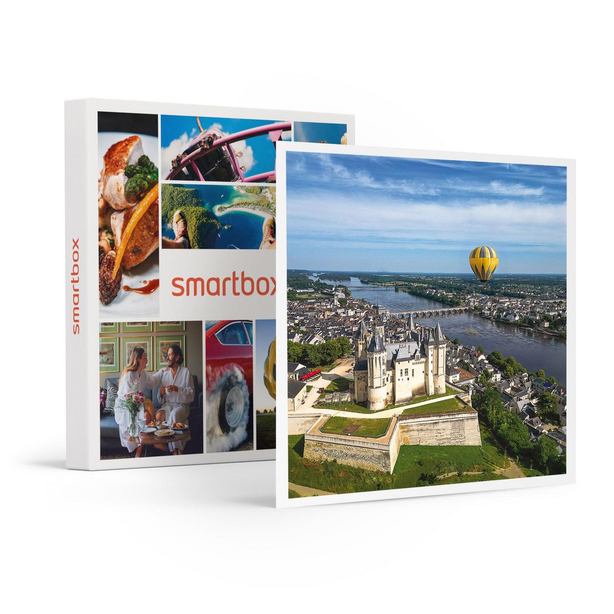 Smartbox Vol en montgolfière au-dessus des châteaux de la Loire avec repas 3 plats en semaine pour 2 personnes - Coffret Cadeau Sport & Aventure