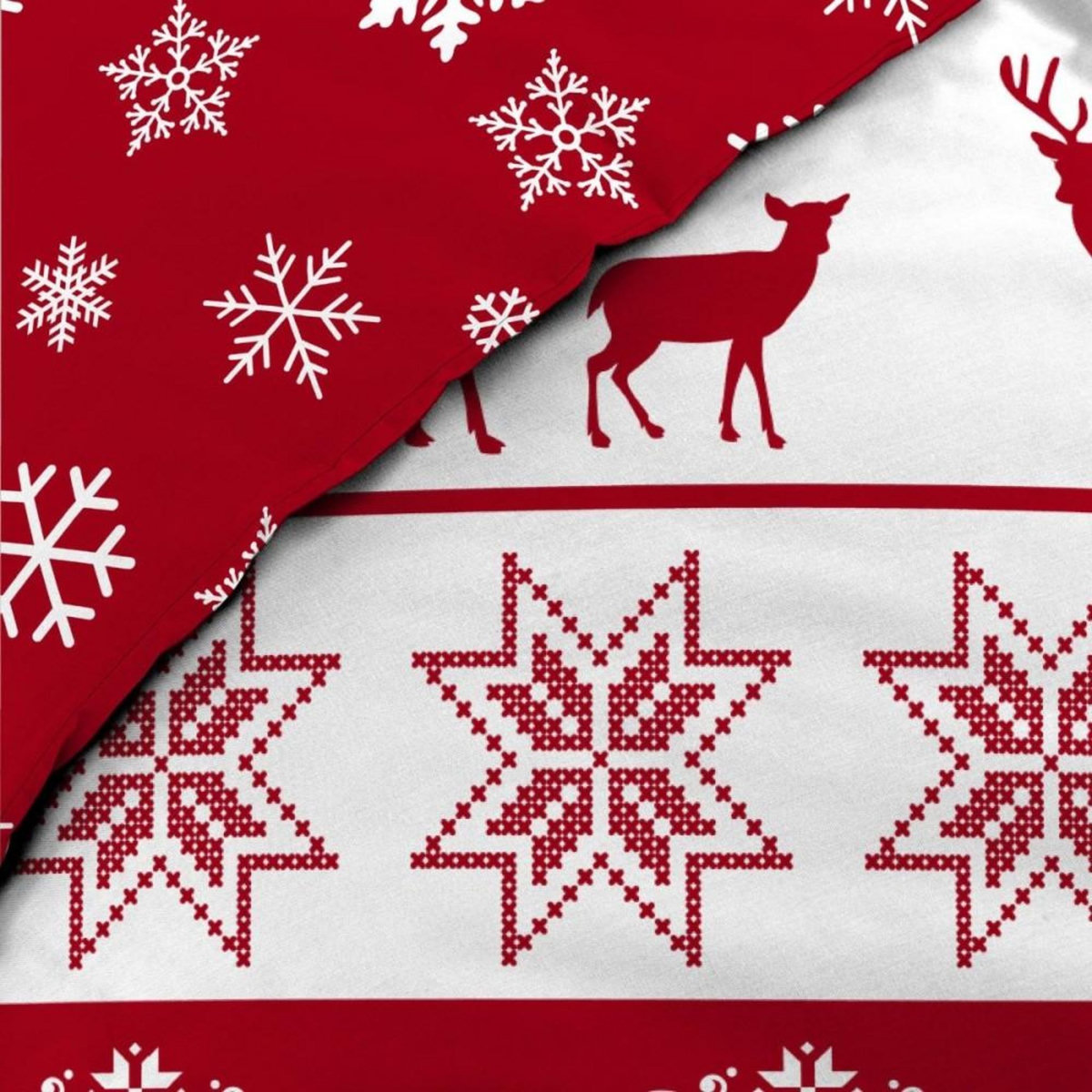 Douceur d'Intérieur Housse de couette 240x220 + 2 taies FLOCONETTE microfibre flanelle