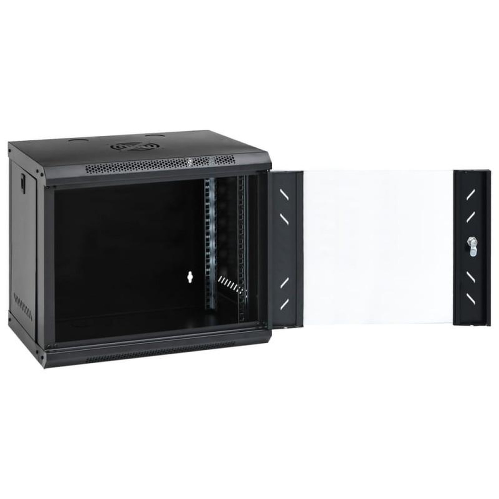 Voir la diapositive 2 : VIDAXL Coffret de réseau mural 9U 19 IP20 53x40x45 cm