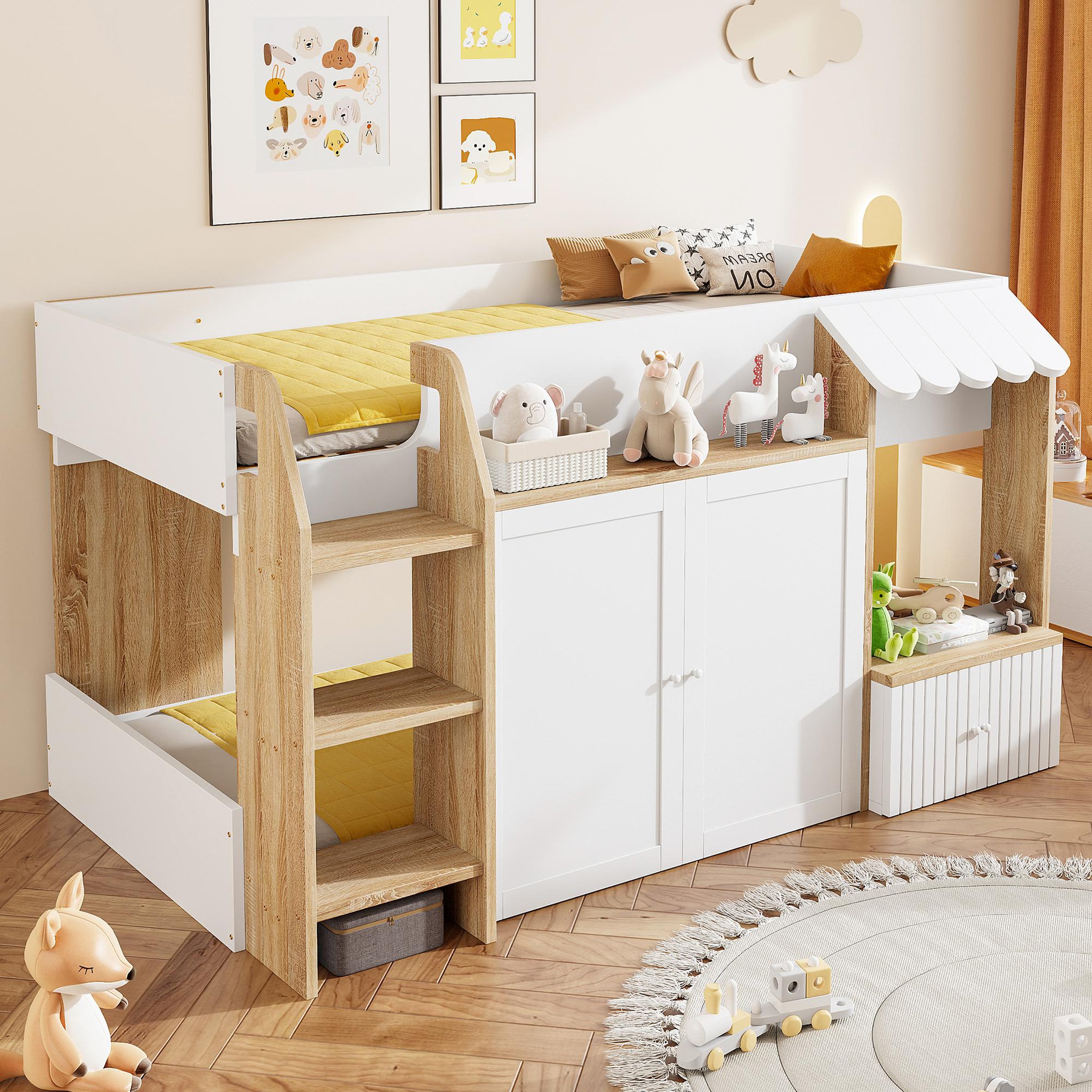 Voir la diapositive 4 : MERAX Lit mezzanine enfant