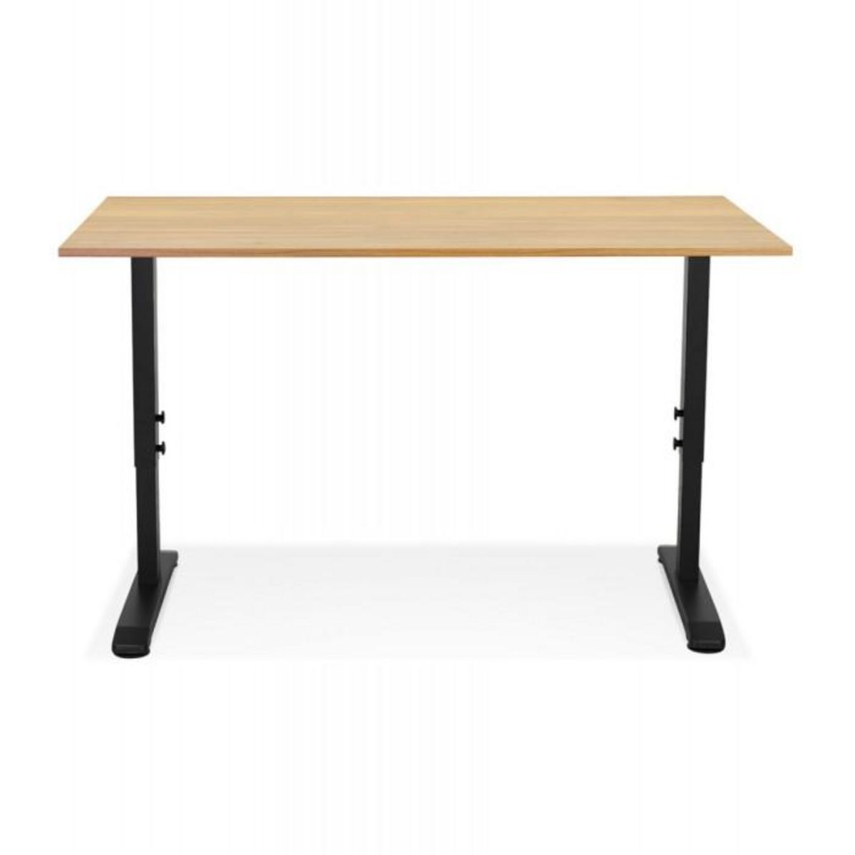 Paris Prix Bureau Hauteur Réglable  Mathew  160cm Noir & Naturel