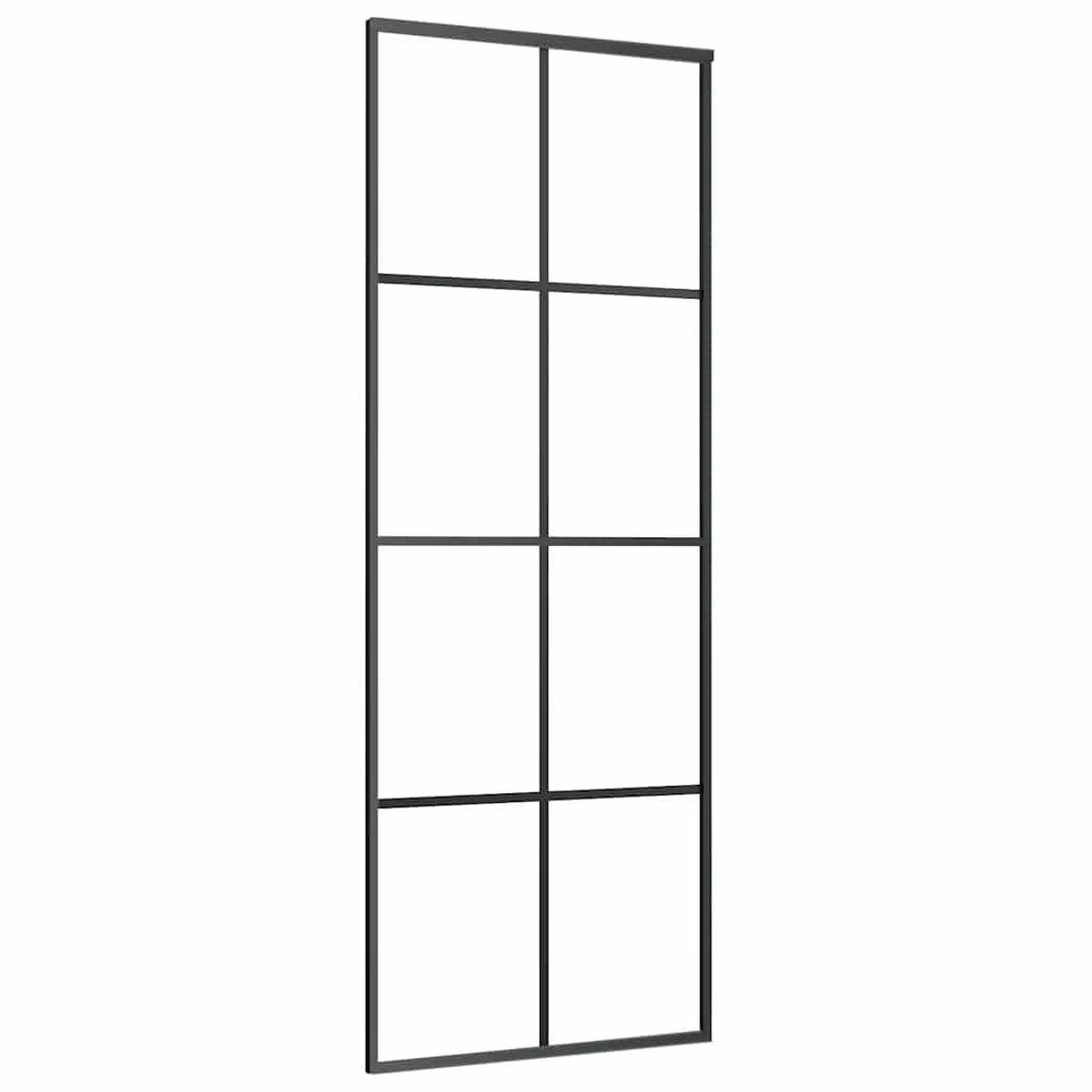 Voir la diapositive 4 : VIDAXL Porte coulissante avec kit de quincaillerie 76x205 cm Verre ESG