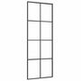 Voir la diapositive 4 : VIDAXL Porte coulissante avec kit de quincaillerie 76x205 cm Verre ESG