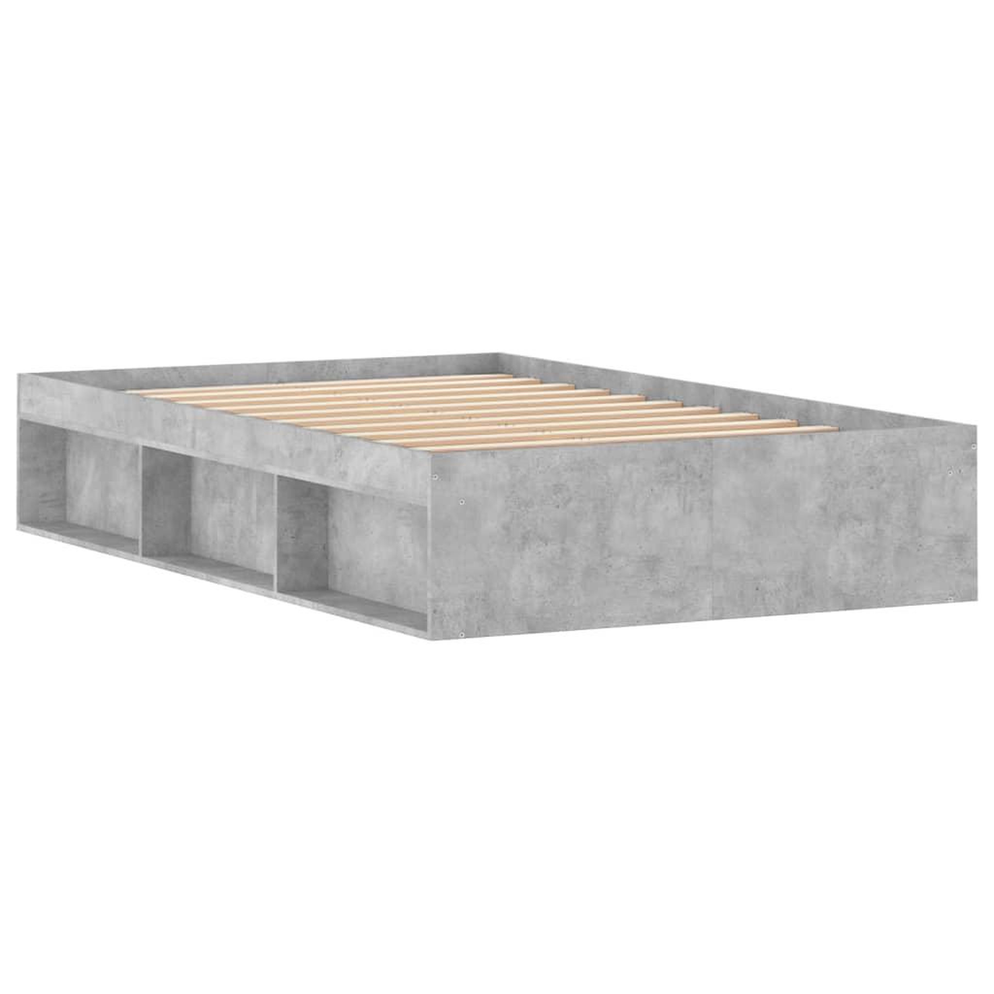 Voir la diapositive 5 : VIDAXL Cadre de lit sans matelas gris beton 120x190 cm