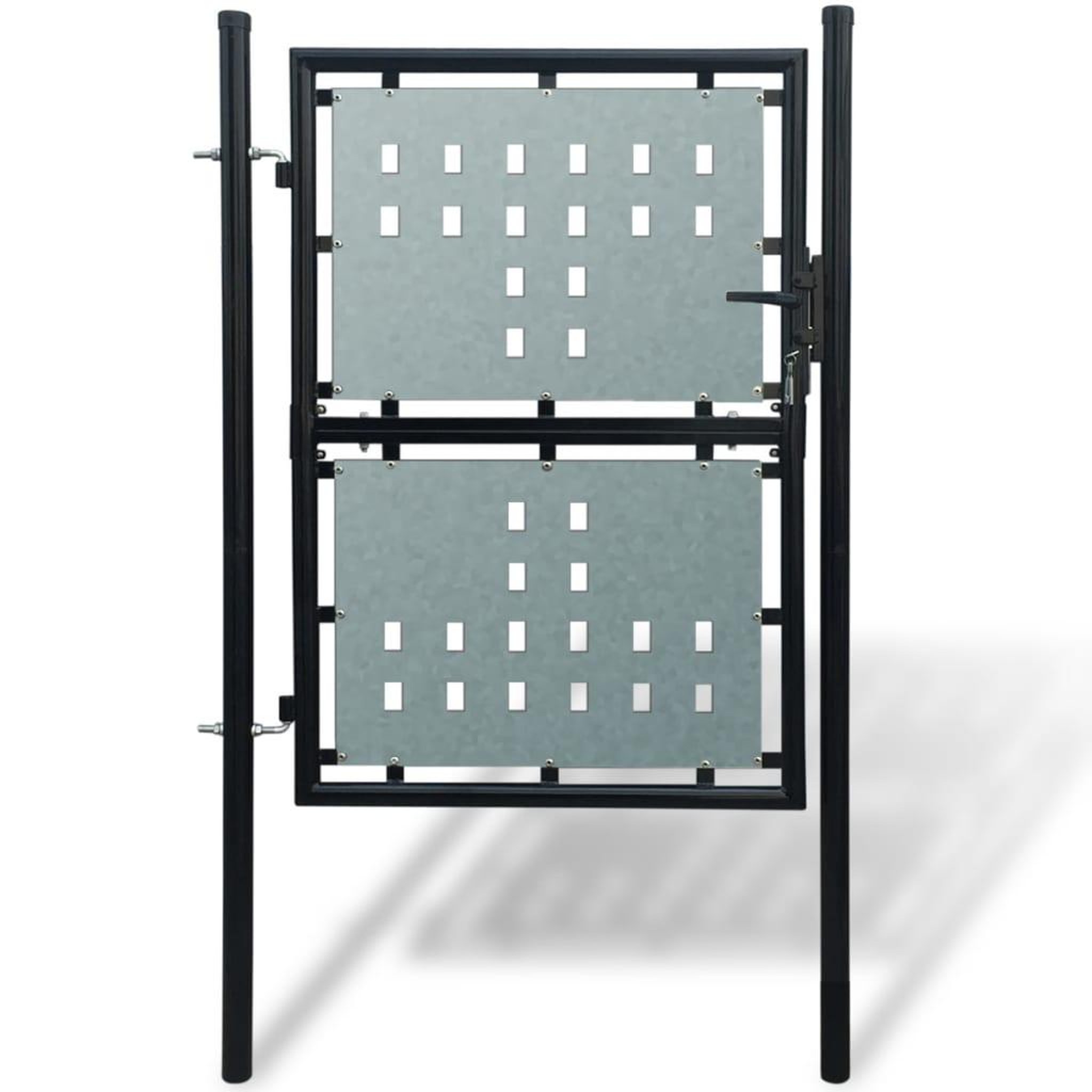 Voir la diapositive 1 : VIDAXL Portail simple de cloture Noir 100x225 cm