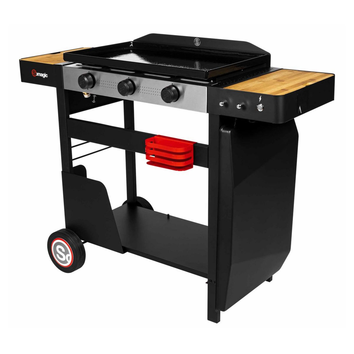 Somagic Plancha à gaz sur chariot SOLIA