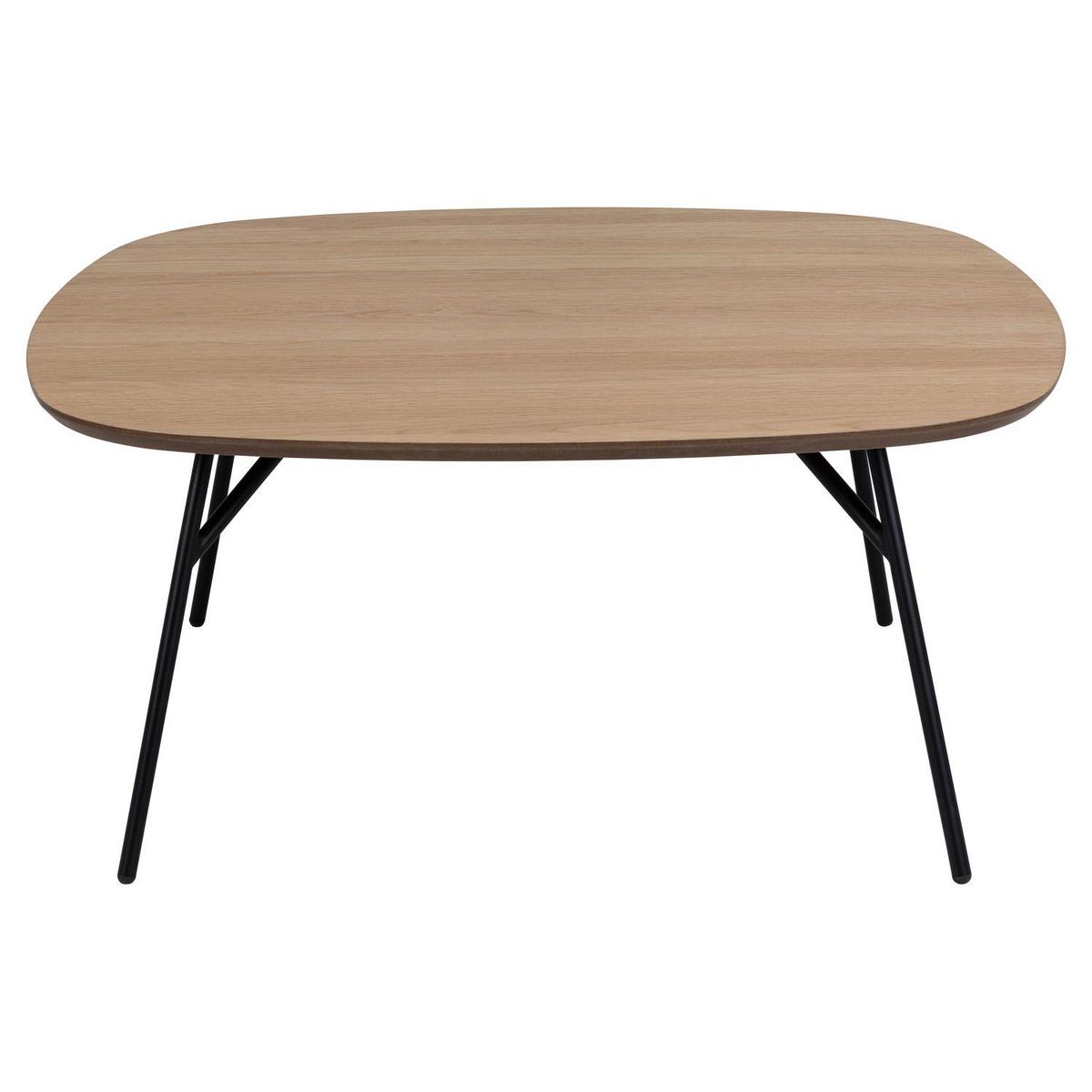 TOILINUX Table basse en bois et métal HALDOR