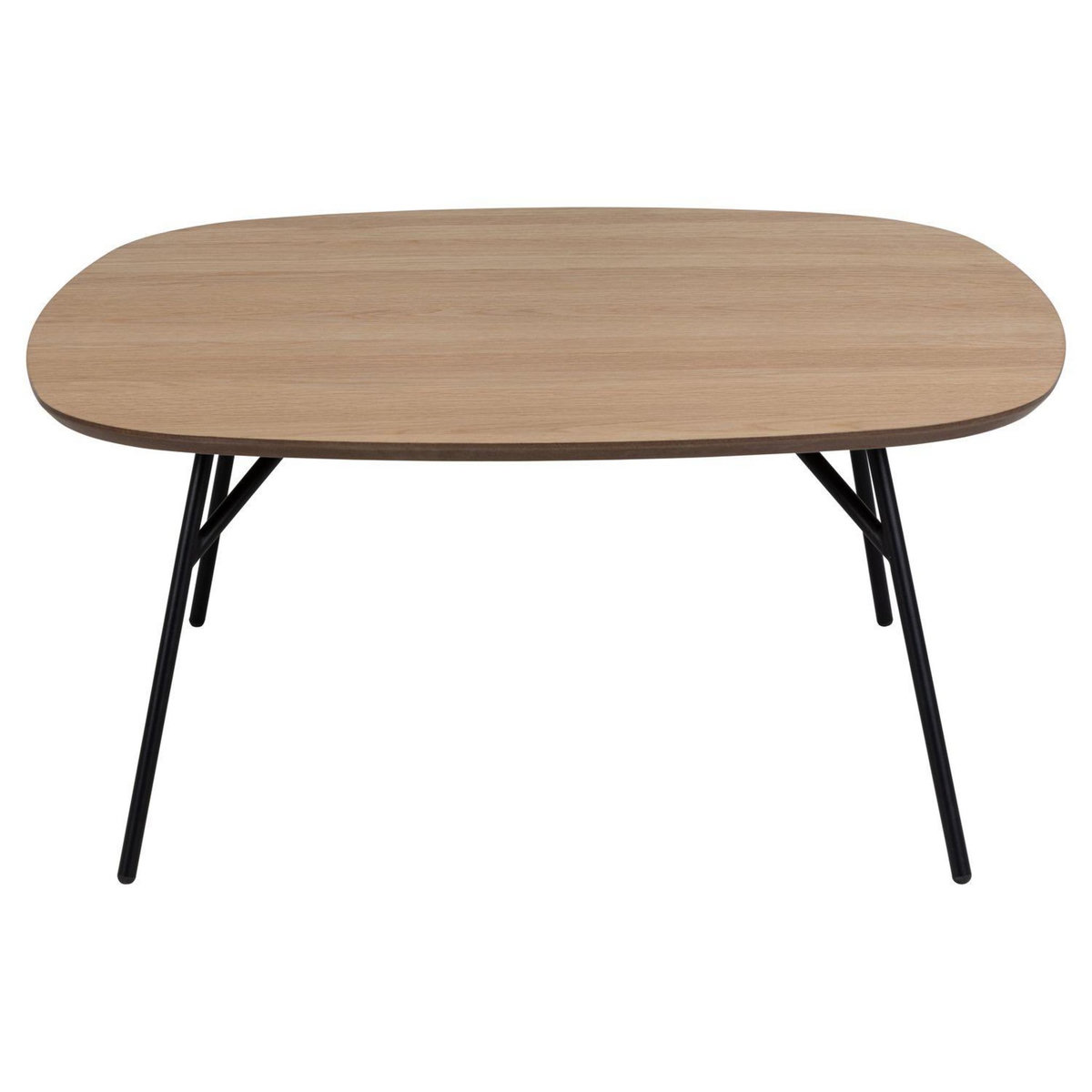 TOILINUX Table basse en bois et métal HALDOR