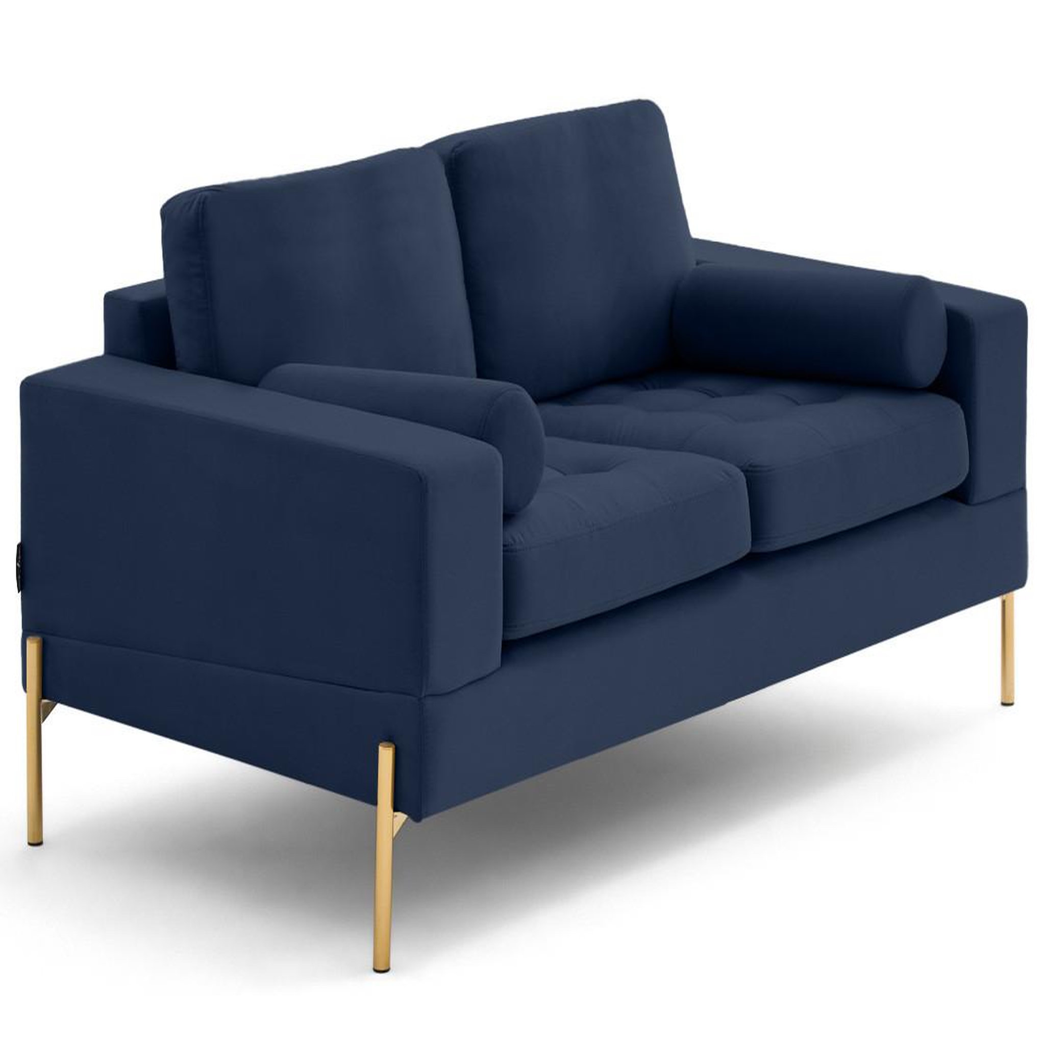 Voir la diapositive 4 : LISA DESIGN Isaure - canapé droit 2 places en velours