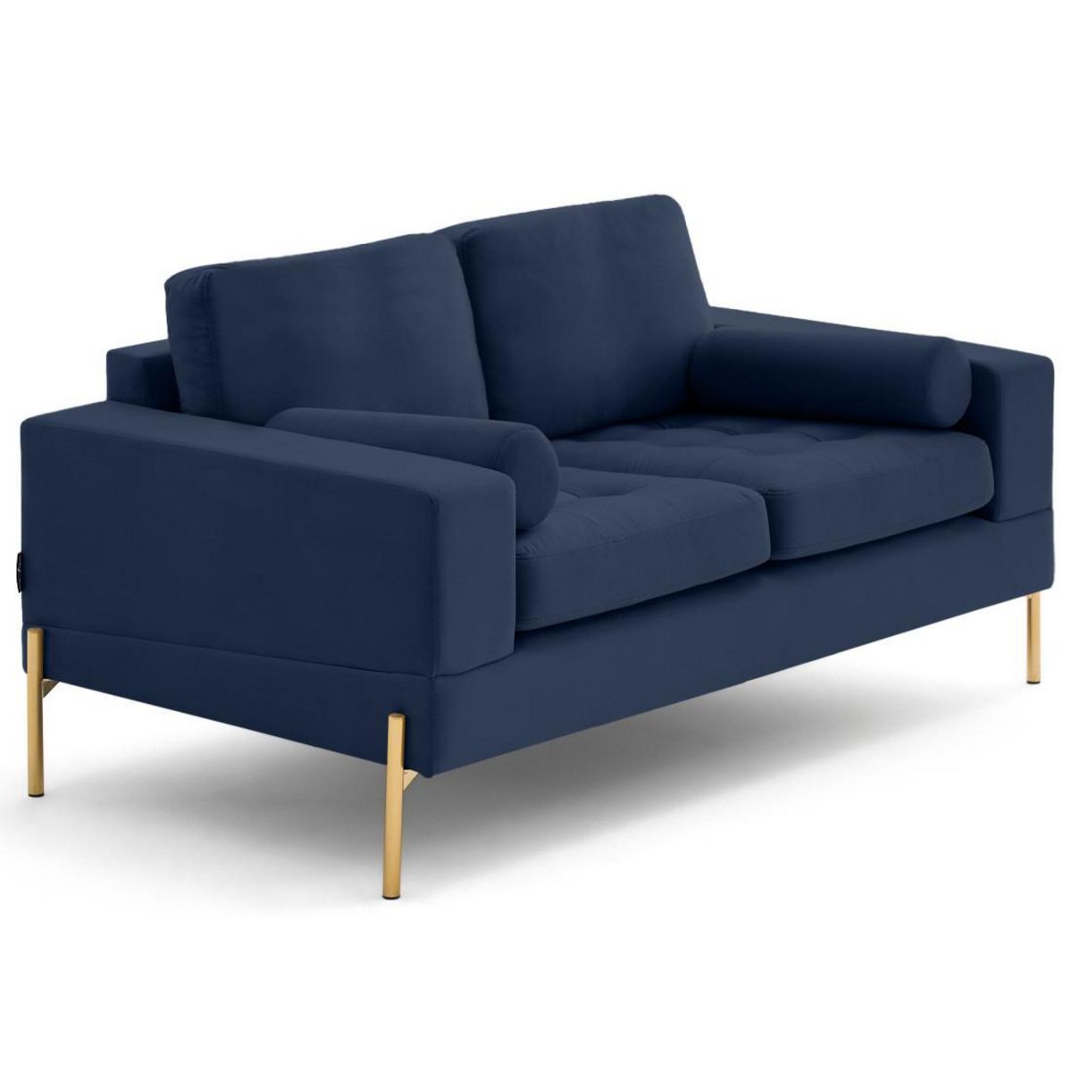 LISA DESIGN Isaure - canapé droit 2 places en velours