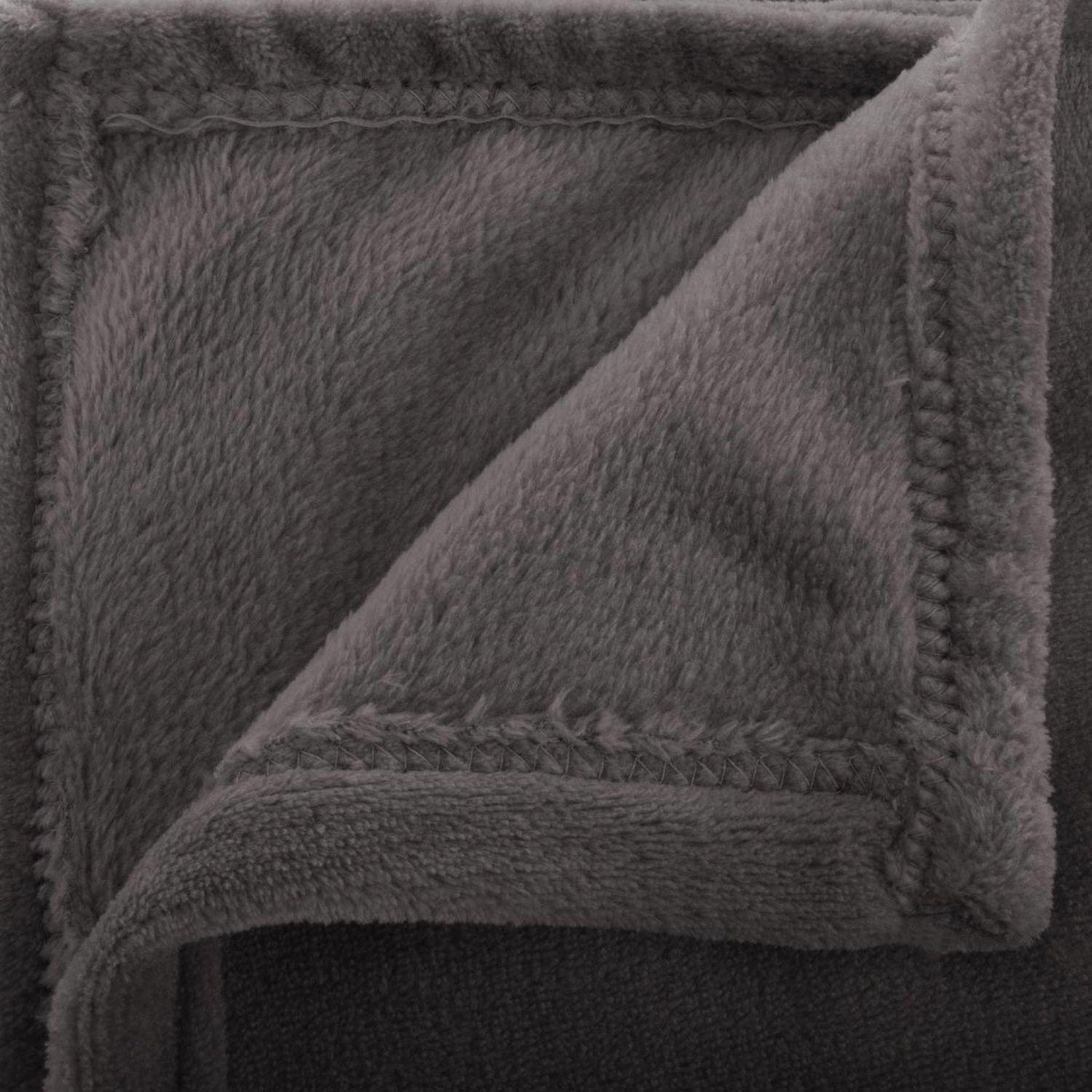 Voir la diapositive 2 : ATMOSPHERA Grand Plaid en flanelle uni