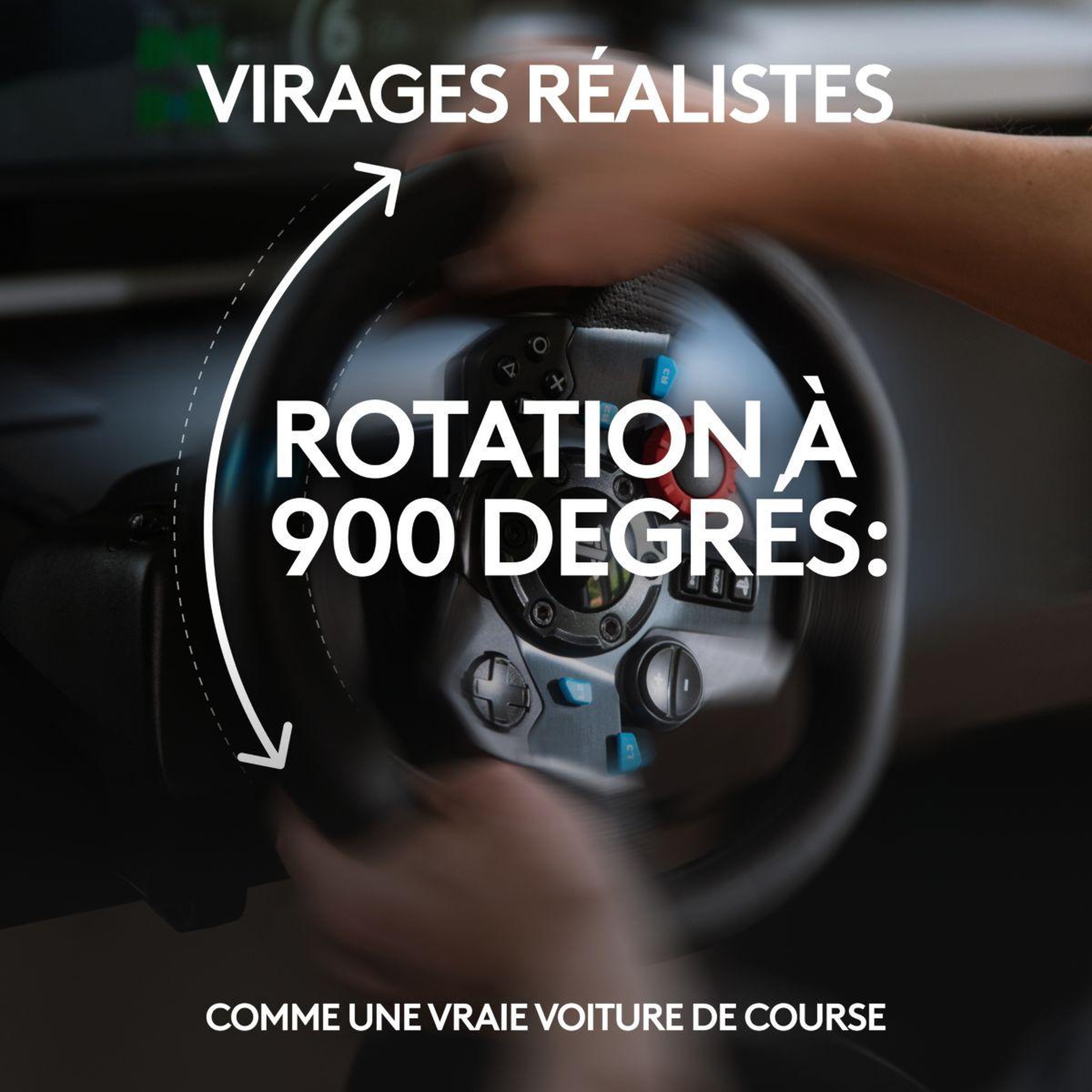 Voir la diapositive 4 : Logitech Volant + pédalier volant g29 + casque g435 noir
