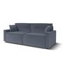Voir la diapositive 3 : Canapé droit convertible velours  JOY 