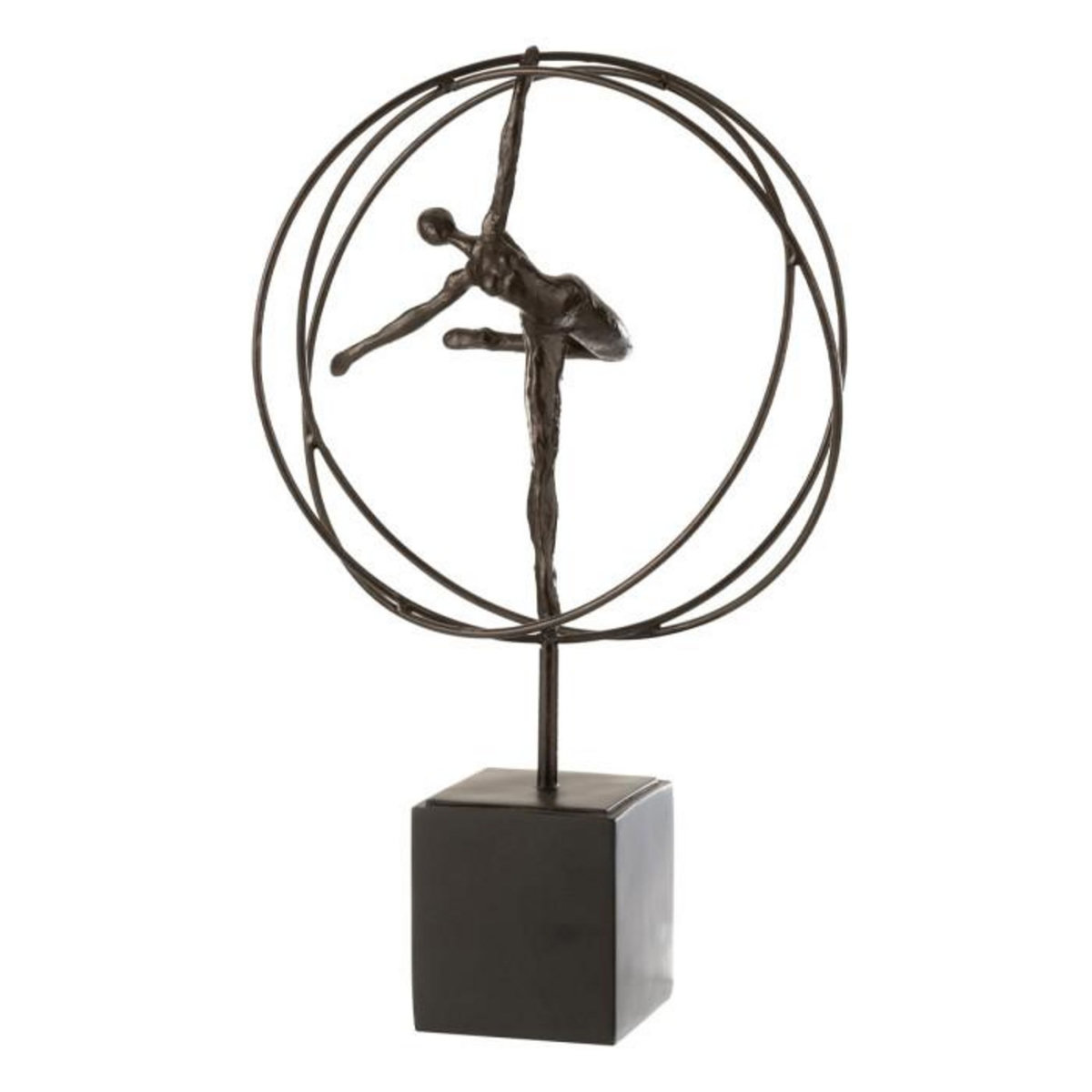 Paris Prix Gymnaste Sur Socle  Cercle  47cm Marron
