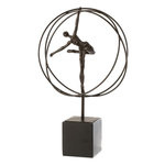 Paris Prix Gymnaste Sur Socle  Cercle  47cm Marron