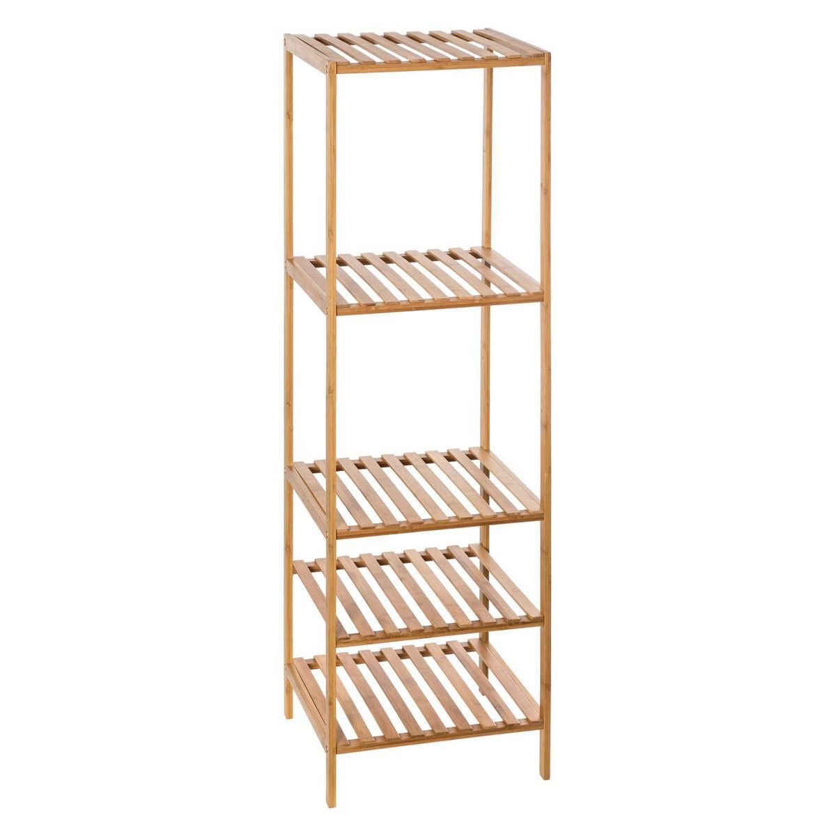 ATMOSPHERA Etagère salle de bain ajustable en bambou - 35 x H. 111,5 cm - Marron