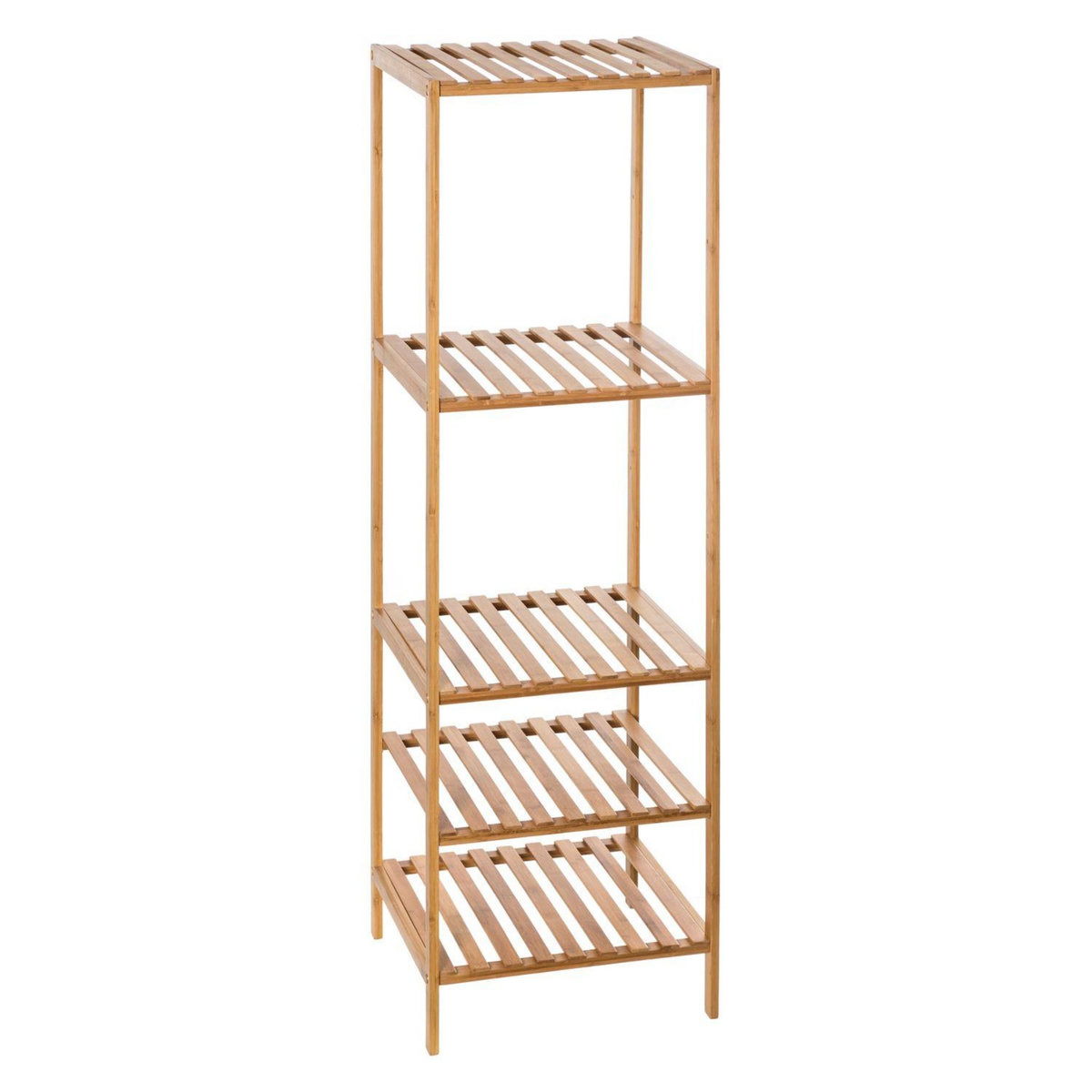 ATMOSPHERA Etagère salle de bain ajustable en bambou - 35 x H. 111,5 cm - Marron