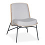 Voir la diapositive 1 : Paris Prix Fauteuil Design  Vincente  80cm Gris Clair
