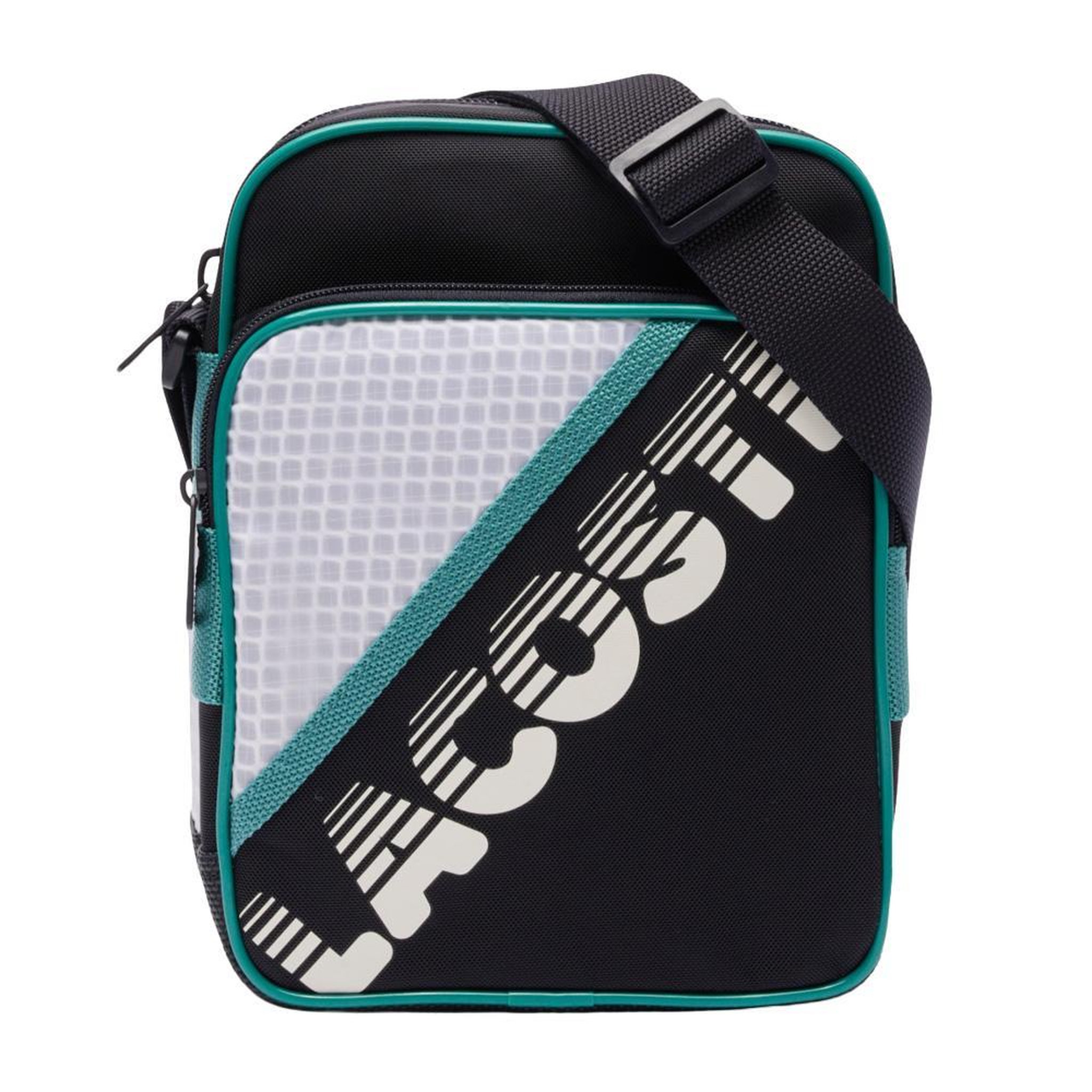 Voir la diapositive 2 : Lacoste Sacoche noir/bleu homme lacoste bayou