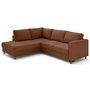 Voir la diapositive 5 : LISA DESIGN Jake - canapé d'angle gauche 5 places convertible en tissu velours relief
