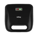 WEASY WEASY JOY600 - Appareil a croque-monsieur 4 en 1 - 4 plaques interchangeables - 750W - Temoin lumieux - Revetement anti-adhesif