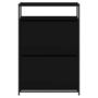 Voir la diapositive 5 : VIDAXL Armoire a chaussures noir 75x34x112 cm bois d'ingenierie