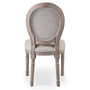 Voir la diapositive 5 : Paris Prix Lot de 2 Chaises Médaillon Cannage  Versailles  96cm Beige