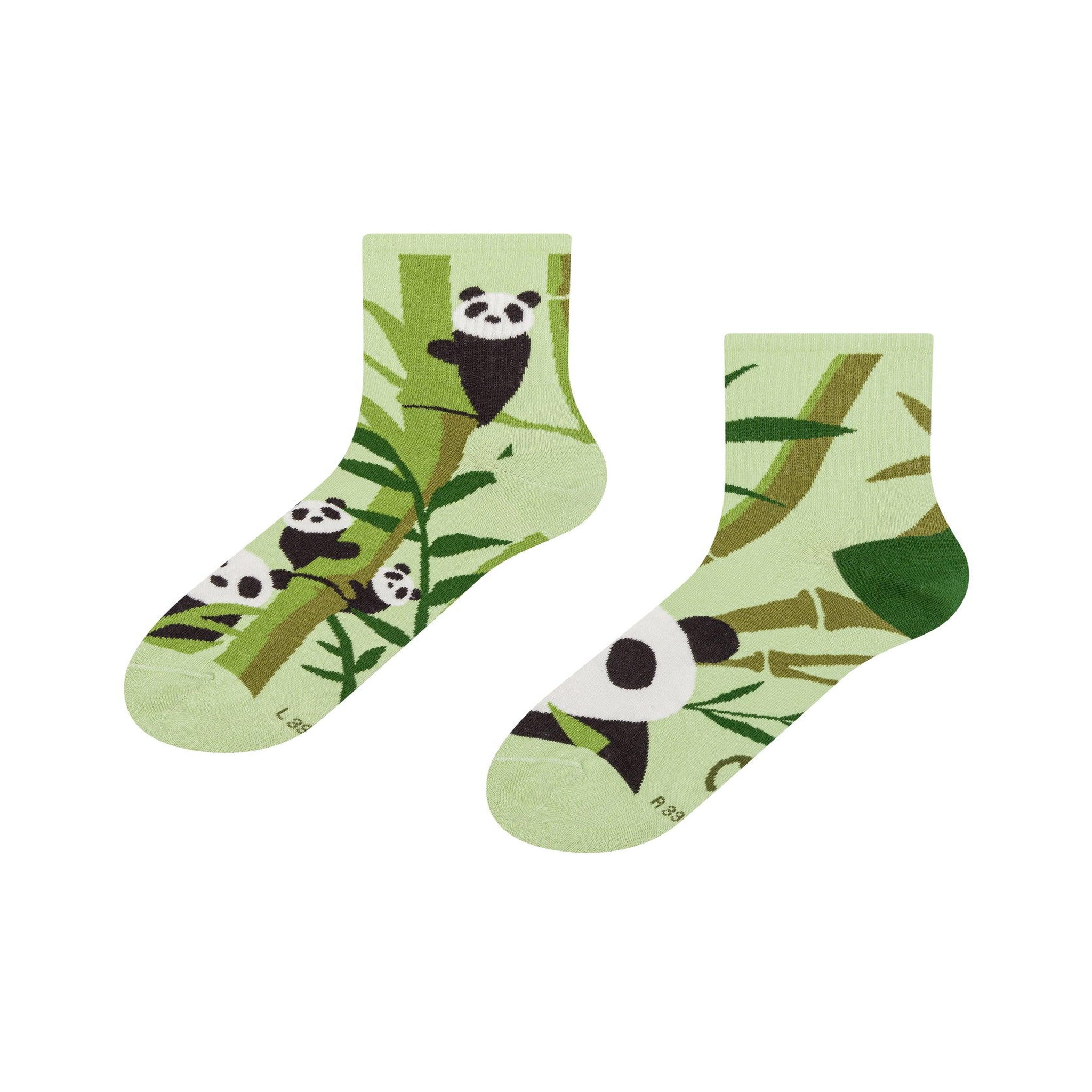 DEDOLES Chaussettes courtes panda et bambou