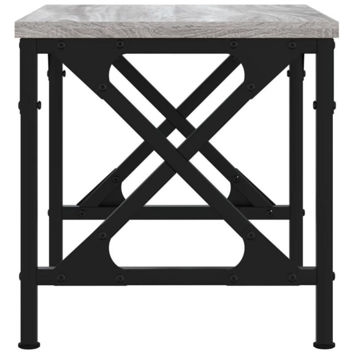 VIDAXL Support d imprimante sonoma gris 40x30x31 cm bois d ingénierie