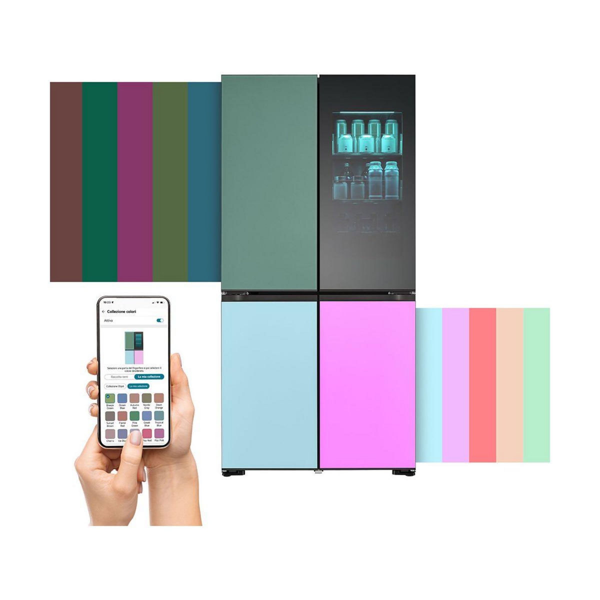 LG Réfrigérateur multi portes GMV960NNME MoodUP